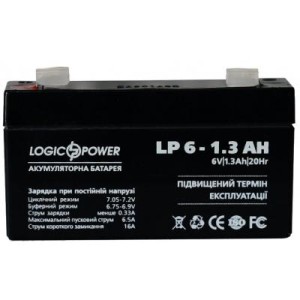 Батарея до ДБЖ LogicPower 6В 1.3 Ач (2673)