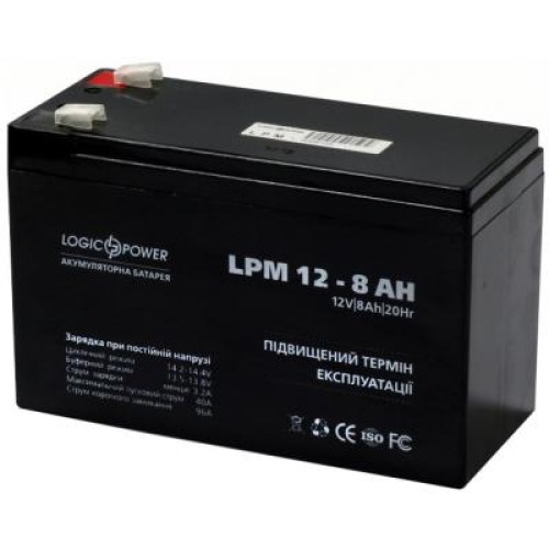 Батарея до ДБЖ LogicPower LPM 12В 8Ач (3865)