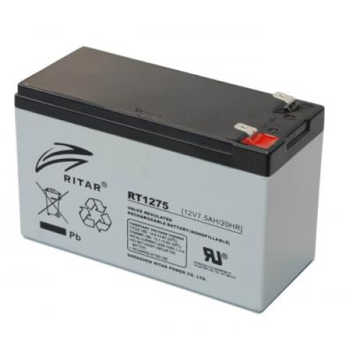 Батарея до ДБЖ Ritar AGM RT1275, 12V-7.5Ah (RT1275)