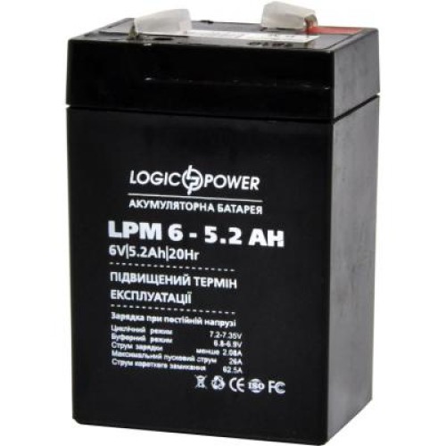 Батарея до ДБЖ LogicPower LPM 6В 5.2 Ач (4158)