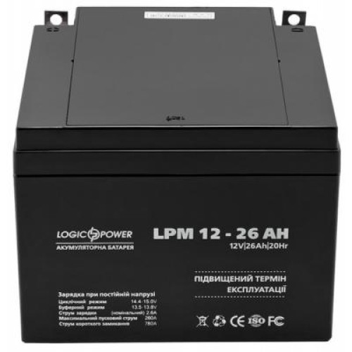 Батарея до ДБЖ LogicPower LPM 12В 26Ач (4134)