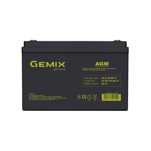 Батарея до ДБЖ Gemix LP 12V 80Ah (LP1280)