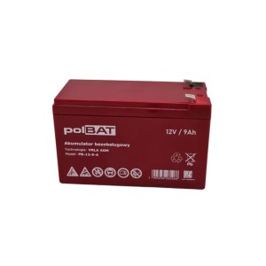 Батарея до ДБЖ polBAT AGM 12V-9Ah (PB-12-9-A)