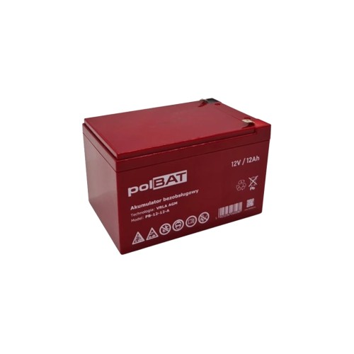 Батарея до ДБЖ polBAT AGM 12V-12Ah (PB-12-12-A)