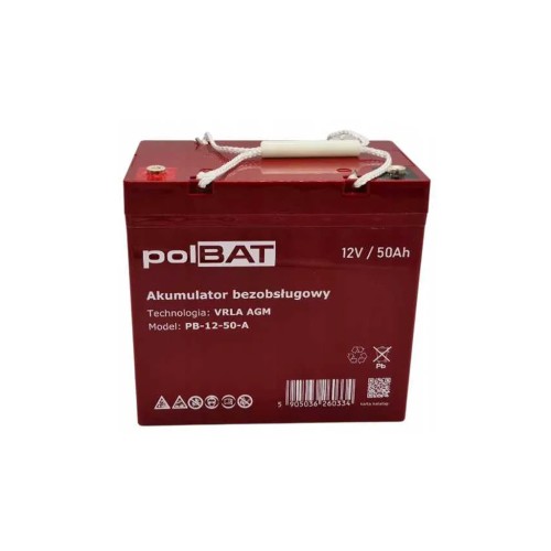 Батарея до ДБЖ polBAT AGM 12V-50Ah (PB-12-50-A)