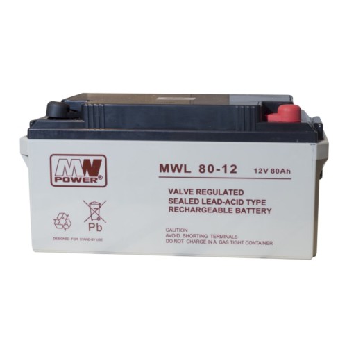 Батарея до ДБЖ MWPower AGM 12V-80Ah (MWL 80-12)