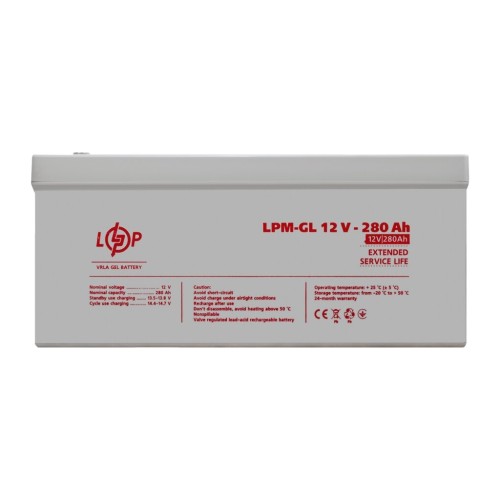 Батарея до ДБЖ LogicPower LPM-GL 12V - 280Ah (13185)