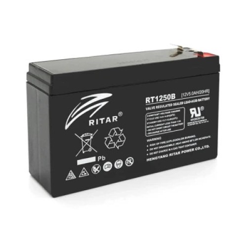 Батарея до ДБЖ Ritar AGM RT1250, 12V-5Ah (RT1250BL)