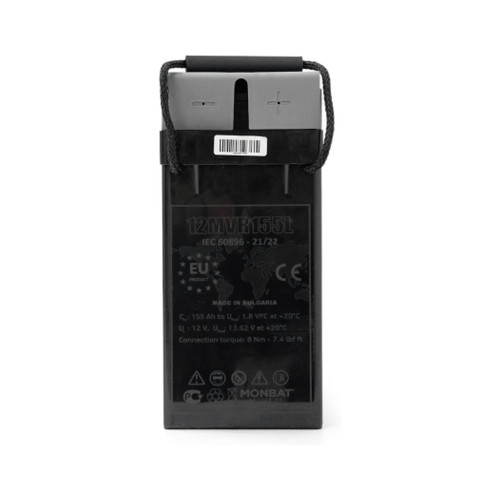 Батарея до ДБЖ MONBAT 12V-155Ah, AGM FRONT TERMINAL (12MVR155L)