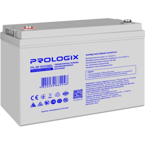 Батарея до ДБЖ Prologix 12V - 100Ah GEL (PL12-100GEL)