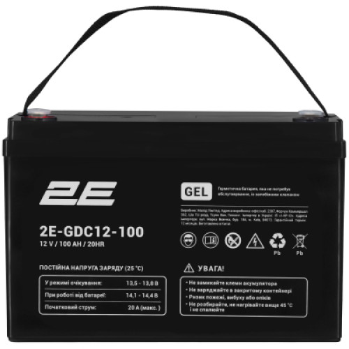 Батарея до ДБЖ 2E 2E-GDC12-100 12V 100Ah (2E-GDC12-100)