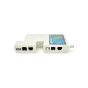 Тестер кабельний RJ-45/RJ-12/RJ-11/BNC/USB Merlion (NT-T040)