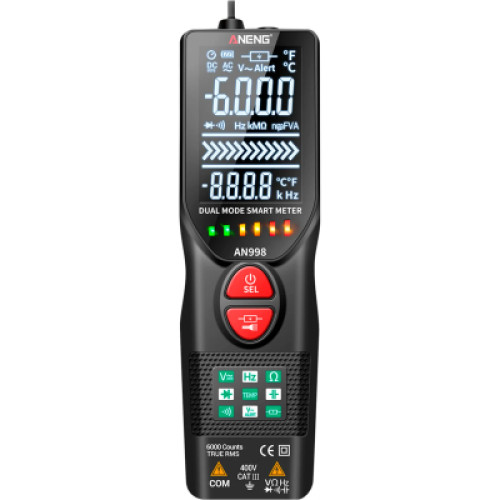 Цифровий мультиметр ANENG AN998, V, A, R, C, T, F (AN998)