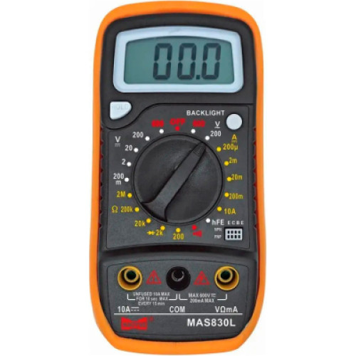 Цифровий мультиметр HAOYUE MAS-830L, щупи, Box (HAOYUE MAS-830L)