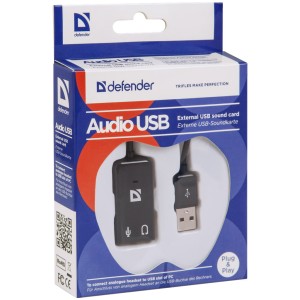 Звукова плата Defender Audio USB 2х3,5mm jack (63002)