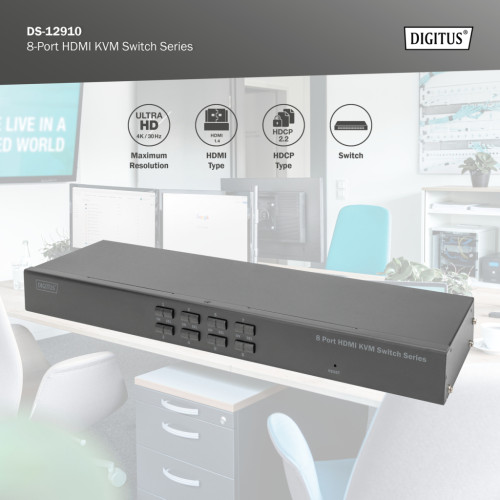 Комутатор KVM Digitus DS-12910 Комутатор KVM Digitus DS-12910