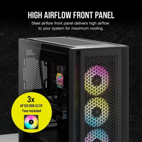 Корпус Corsair iCUE 5000D RGB AirFlow Tempered Glass Black (CC-9011242-WW)