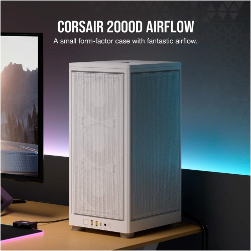 Корпус Corsair 2000D AIRFLOW White (CC-9011245-WW)