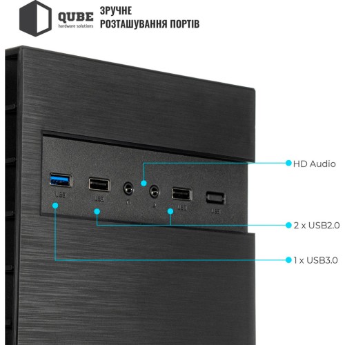 Корпус Qube QB27M Black (QB27M_MNNU3)