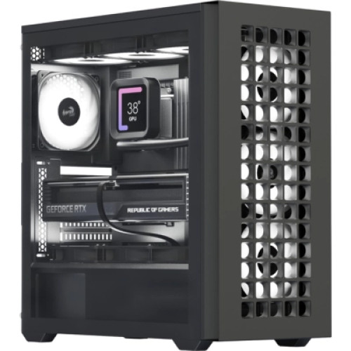 Корпус AeroCool D502A-G-BK-v1 Black (ACCM-DS02043.11)