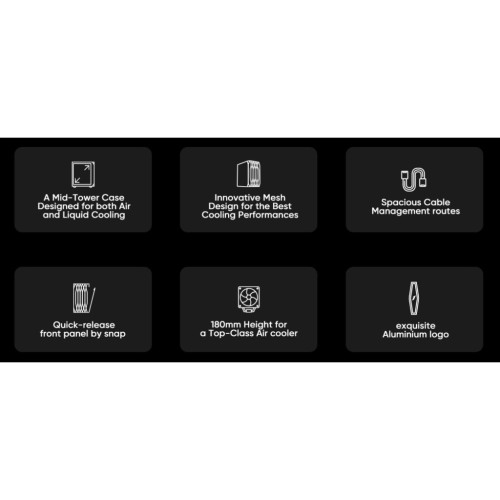 Корпус 1stPlayer AY7-BK-4F1