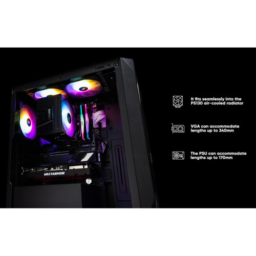 Корпус 1stPlayer AY7-BK-4F1