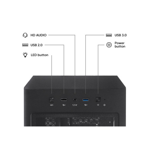 Корпус 1stPlayer AY7-BK-4F1