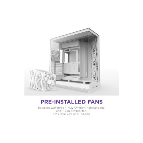Корпус NZXT H9 Flow Dual-Chamber All White (CM-H92FW-01)