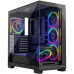 Корпус Modecom VOLCANO STELLAR ARGB MIDI 5x120mm fans BLACK (AT-STELLAR-5F-ARGB-10)
