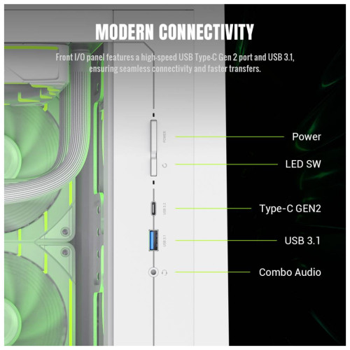 Корпус Gamemax Claw 360 WH