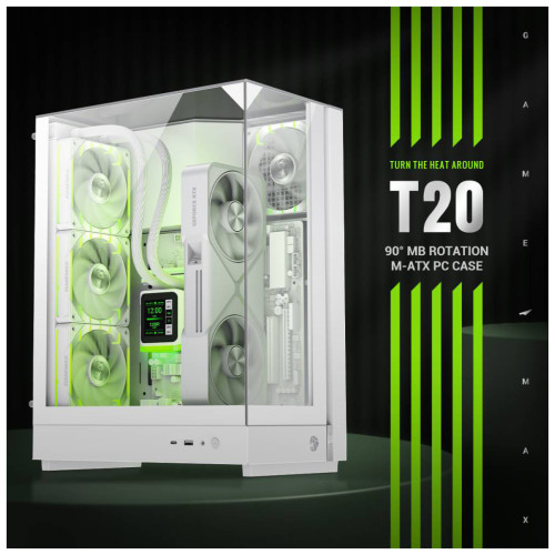 Корпус Gamemax T20 WH Корпус Gamemax T20 WH