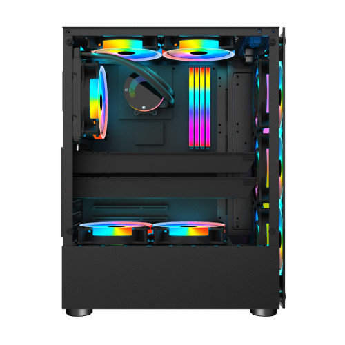 Корпус 1stPlayer V2-A-BK-4F1