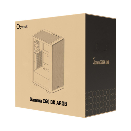 Корпус OCYPUS GAMMA C60 BK ARGB (GAMMA-C60-BKG400XX-GL) Корпус OCYPUS GAMMA C60 BK ARGB (GAMMA-C60-BKG400XX-GL)