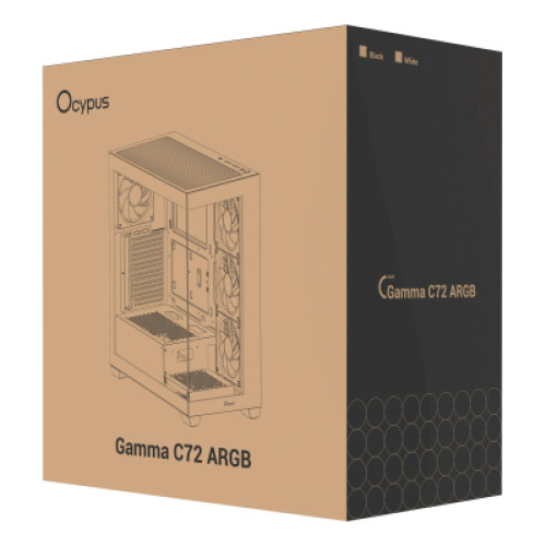 Корпус OCYPUS GAMMA C72 BK ARGB (GAMMA-C72-BKD400XX-GL) Корпус OCYPUS GAMMA C72 BK ARGB (GAMMA-C72-BKD400XX-GL)