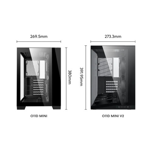 Корпус для ПК Lian Li O11 Dynamic Mini V2, Black (G99.O11DMIV2X.00)