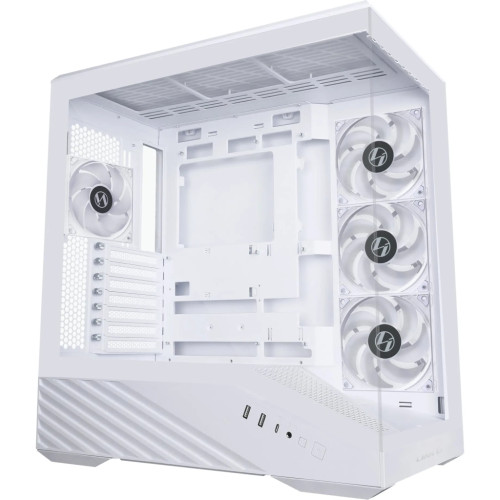 Корпус для ПК Lian Li V100R case with pre-installed four 120mm RGB PWM fan, White (G99.V100RW.01)