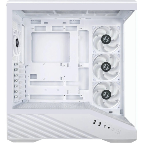 Корпус для ПК Lian Li V100R case with pre-installed four 120mm RGB PWM fan, White (G99.V100RW.01)