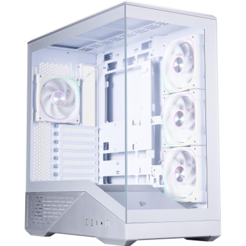 Корпус для ПК 1stPlayer GM7-SV-3FN7R-W-1FN7-W Silver (GM7-SV-3FN7R-W-1FN7-W)