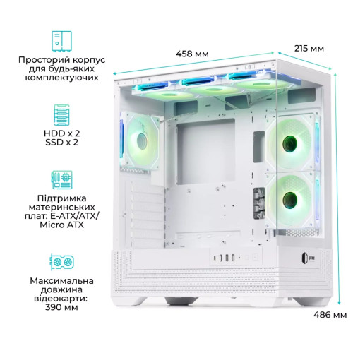 Корпус для ПК Qube FORT_GWNU3