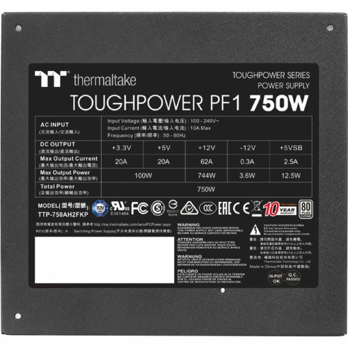 Блок живлення ThermalTake 750W Toughpower PF1 (PS-TPD-0750FNFAPE-1)