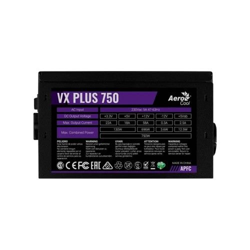 Блок живлення AeroCool 750W VX Plus 750 (ACPN-VS75AEY.11)