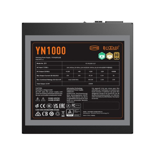 Блок живлення PcCooler 1000W (YN1000)