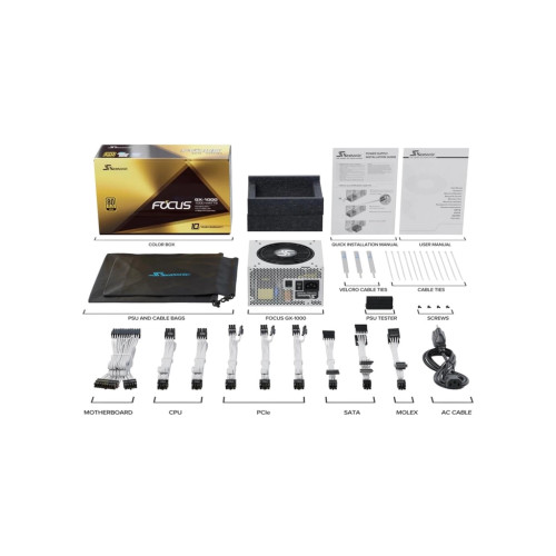 Блок живлення Seasonic 1000W (FOCUS-GX-1000-WHITE)