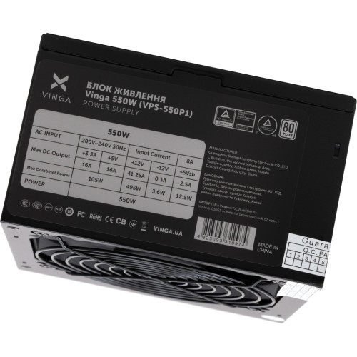 Блок живлення Vinga 550W (VPS-550P1) Блок живлення Vinga 550W (VPS-550P1)