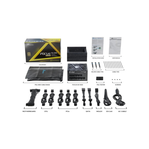 Блок живлення Seasonic 1000W FOCUS-GX-1000-ATX31 (FOCUS-GX-1000-ATX31)