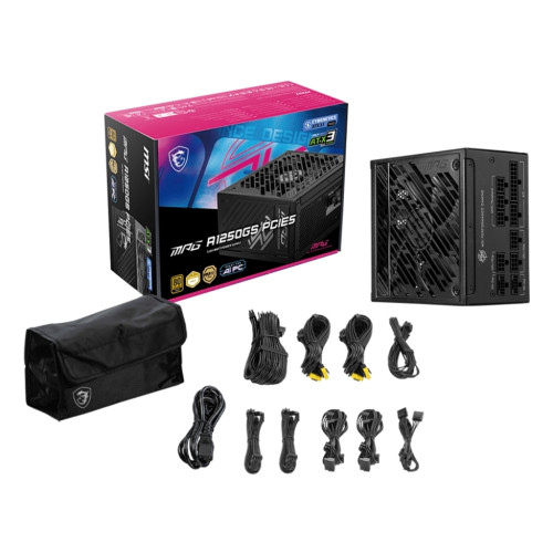 Блок живлення MSI 1250W (MPG A1250GS PCIE5)