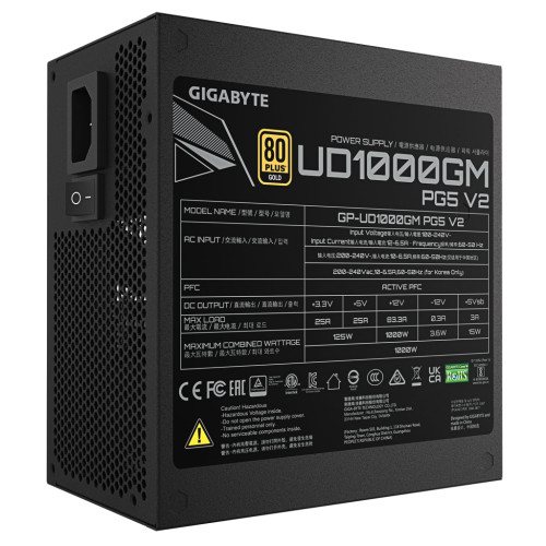 Блок живлення GIGABYTE 1000W (GP-UD1000GM PG5 V2)