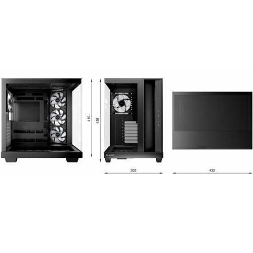 Корпус для ПК Be quiet! LIGHT BASE 500 LX black (BGW85) Корпус для ПК Be quiet! LIGHT BASE 500 LX black (BGW85)