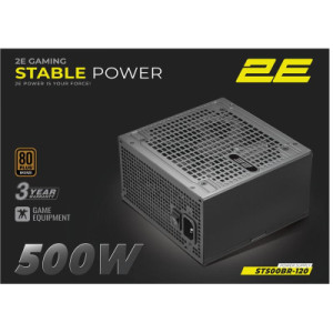 Блок живлення 2E 500W Stable Power ATX3.1 (2E-ST500BR-120)