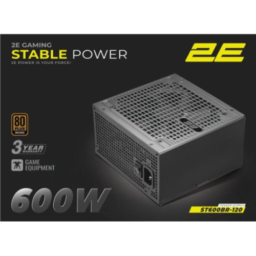 Блок живлення 2E 600W Stable Power ATX3.1 (2E-ST600BR-120)